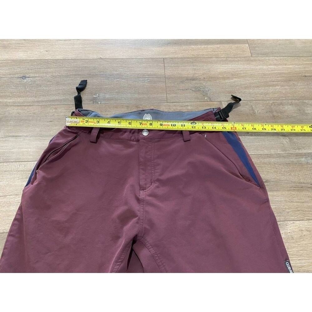 Club Ride Cycling Shorts Mens L  9" inseam Cargo MTB Adjustable Side Belt - Picture 6 of 10